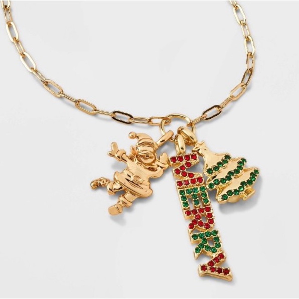 NEW SUGARFIX by BaubleBar Merry Little Christmas Necklace